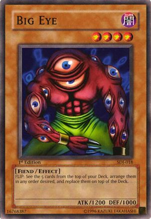 Big Eye (SDJ-018) - Starter Deck: Joey Unlimited Starter Deck: Joey Yugioh Single  Squirtle Squad Card Shop.