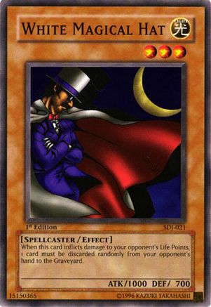 White Magical Hat (SDJ-021) - Starter Deck: Joey Unlimited Starter Deck: Joey Yugioh Single  Squirtle Squad Card Shop.