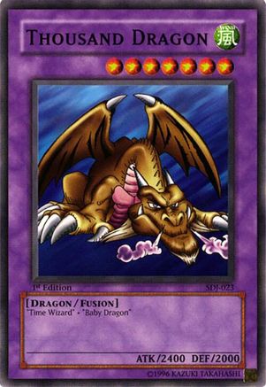 Thousand Dragon (SDJ-023) - Starter Deck: Joey 1st Edition Starter Deck: Joey Yugioh Single  Squirtle Squad Card Shop.