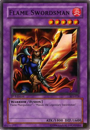 Flame Swordsman (SDJ-024) - Starter Deck: Joey 1st Edition Starter Deck: Joey Yugioh Single  Squirtle Squad Card Shop.