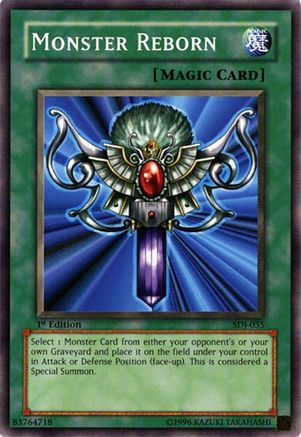 Monster Reborn (SDJ-035) - Starter Deck: Joey 1st Edition Starter Deck: Joey Yugioh Single  Squirtle Squad Card Shop.