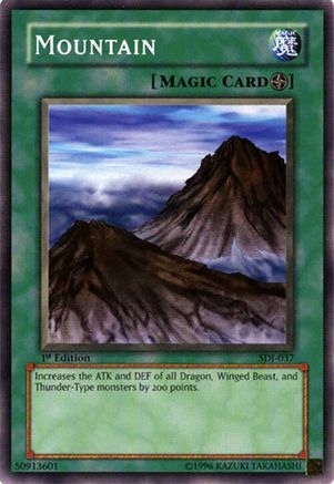 Mountain (SDJ-037) - Starter Deck: Joey Unlimited Starter Deck: Joey Yugioh Single  Squirtle Squad Card Shop.