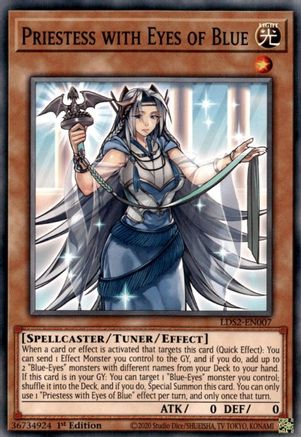 Priestess with Eyes of Blue (LDS2-EN007) - Legendary Duelists: Season 2 1st Edition Legendary Duelists: Season 2 Yugioh Single  Squirtle Squad Card Shop.