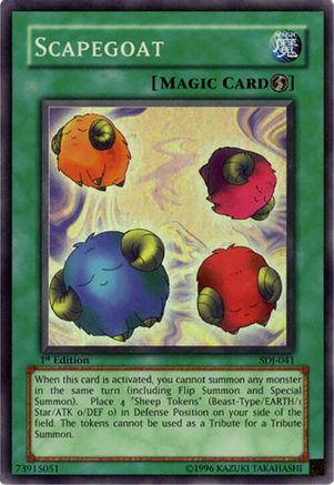 Scapegoat (SDJ-041) - Starter Deck: Joey Unlimited Starter Deck: Joey Yugioh Single  Squirtle Squad Card Shop.
