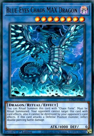 Blue-Eyes Chaos MAX Dragon (LDS2-EN016) - Legendary Duelists: Season 2 1st Edition Legendary Duelists: Season 2 Yugioh Single  Squirtle Squad Card Shop.