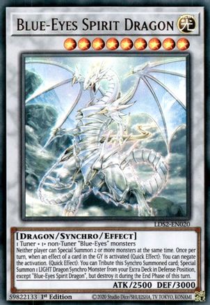 Blue-Eyes Spirit Dragon (LDS2-EN020) - Legendary Duelists: Season 2 1st Edition Legendary Duelists: Season 2 Yugioh Single  Squirtle Squad Card Shop.