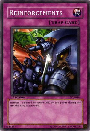 Reinforcements (SDJ-044) - Starter Deck: Joey 1st Edition Starter Deck: Joey Yugioh Single  Squirtle Squad Card Shop.
