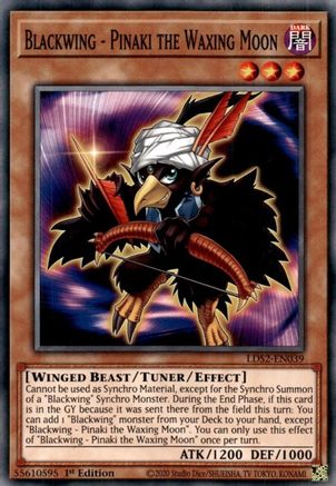 Blackwing - Pinaki the Waxing Moon (LDS2-EN039) - Legendary Duelists: Season 2 1st Edition Legendary Duelists: Season 2 Yugioh Single  Squirtle Squad Card Shop.