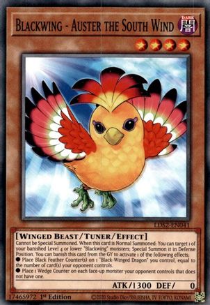 Blackwing - Auster the South Wind (LDS2-EN041) - Legendary Duelists: Season 2 1st Edition Legendary Duelists: Season 2 Yugioh Single  Squirtle Squad Card Shop.