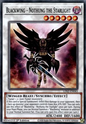 Blackwing - Nothung the Starlight (LDS2-EN043) - Legendary Duelists: Season 2 1st Edition Legendary Duelists: Season 2 Yugioh Single  Squirtle Squad Card Shop.