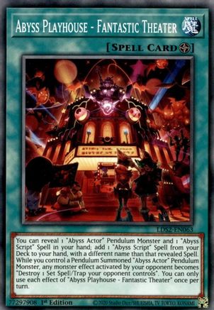Abyss Playhouse - Fantastic Theater (LDS2-EN063) - Legendary Duelists: Season 2 1st Edition Legendary Duelists: Season 2 Yugioh Single  Squirtle Squad Card Shop.