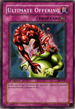 Ultimate Offering (SDJ-047) - Starter Deck: Joey Unlimited Starter Deck: Joey Yugioh Single  Squirtle Squad Card Shop.