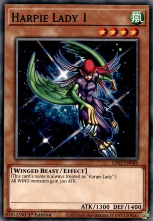 Harpie Lady 1 (LDS2-EN068) - Legendary Duelists: Season 2 1st Edition Legendary Duelists: Season 2 Yugioh Single  Squirtle Squad Card Shop.