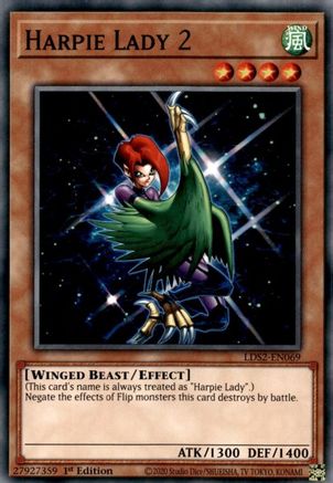 Harpie Lady 2 (LDS2-EN069) - Legendary Duelists: Season 2 1st Edition Legendary Duelists: Season 2 Yugioh Single  Squirtle Squad Card Shop.