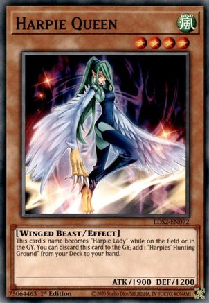 Harpie Queen (LDS2-EN072) - Legendary Duelists: Season 2 1st Edition Legendary Duelists: Season 2 Yugioh Single  Squirtle Squad Card Shop.