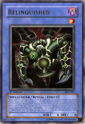 Relinquished (SDP-001) - Starter Deck: Pegasus 1st Edition Starter Deck: Pegasus Yugioh Single  Squirtle Squad Card Shop.