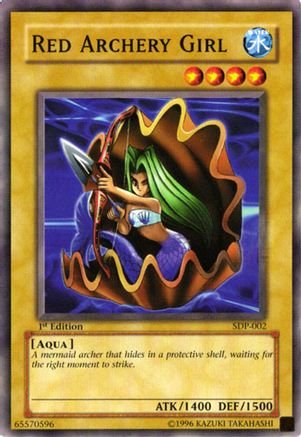 Red Archery Girl (SDP-002) - Starter Deck: Pegasus Unlimited Starter Deck: Pegasus Yugioh Single  Squirtle Squad Card Shop.