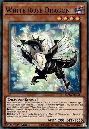 White Rose Dragon (LDS2-EN109) - Legendary Duelists: Season 2 1st Edition Legendary Duelists: Season 2 Yugioh Single  Squirtle Squad Card Shop.