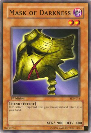 Mask of Darkness (SDP-013) - Starter Deck: Pegasus Unlimited Starter Deck: Pegasus Yugioh Single  Squirtle Squad Card Shop.