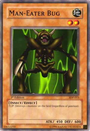 Man-Eater Bug (SDP-015) - Starter Deck: Pegasus 1st Edition Starter Deck: Pegasus Yugioh Single  Squirtle Squad Card Shop.