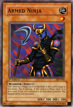 Armed Ninja (SDP-018) - Starter Deck: Pegasus Unlimited Starter Deck: Pegasus Yugioh Single  Squirtle Squad Card Shop.