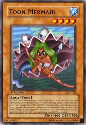 Toon Mermaid (SDP-023) - Starter Deck: Pegasus Unlimited Starter Deck: Pegasus Yugioh Single  Squirtle Squad Card Shop.