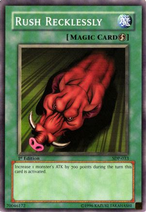 Rush Recklessly (SDP-033) - Starter Deck: Pegasus 1st Edition Starter Deck: Pegasus Yugioh Single  Squirtle Squad Card Shop.
