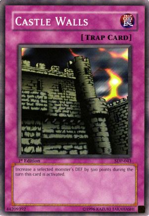 Castle Walls (SDP-043) - Starter Deck: Pegasus 1st Edition Starter Deck: Pegasus Yugioh Single  Squirtle Squad Card Shop.
