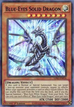 Blue-Eyes Solid Dragon (Blue) (LDS2-EN014) - Legendary Duelists: Season 2 1st Edition Legendary Duelists: Season 2 Yugioh Single  Squirtle Squad Card Shop.
