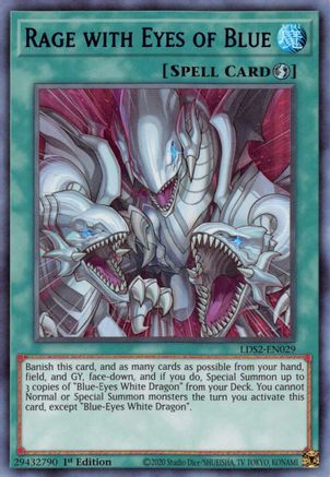 Rage with Eyes of Blue (Blue) (LDS2-EN029) - Legendary Duelists: Season 2 1st Edition Legendary Duelists: Season 2 Yugioh Single  Squirtle Squad Card Shop.