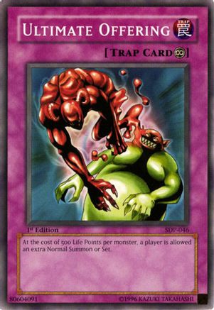 Ultimate Offering (SDP-046) - Starter Deck: Pegasus 1st Edition Starter Deck: Pegasus Yugioh Single  Squirtle Squad Card Shop.