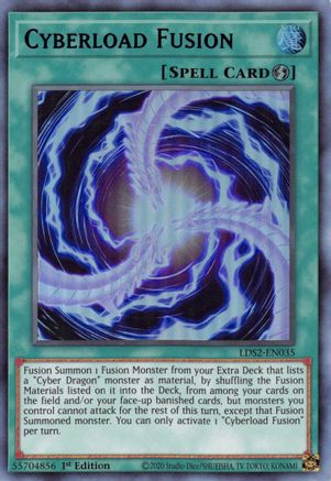 Cyberload Fusion (Blue) (LDS2-EN035) - Legendary Duelists: Season 2 1st Edition Legendary Duelists: Season 2 Yugioh Single  Squirtle Squad Card Shop.