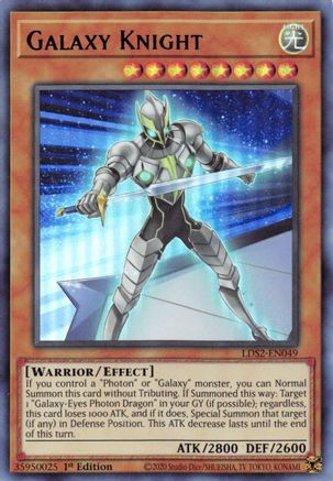 Galaxy Knight (Blue) (LDS2-EN049) - Legendary Duelists: Season 2 1st Edition Legendary Duelists: Season 2 Yugioh Single  Squirtle Squad Card Shop.