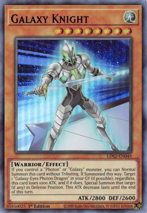 Galaxy Knight (Purple) (LDS2-EN049) - Legendary Duelists: Season 2 1st Edition Legendary Duelists: Season 2 Yugioh Single  Squirtle Squad Card Shop.