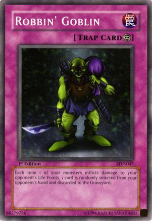 Robbin' Goblin (SDP-047) - Starter Deck: Pegasus Unlimited Starter Deck: Pegasus Yugioh Single  Squirtle Squad Card Shop.