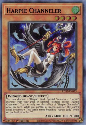 Harpie Channeler (Blue) (LDS2-EN073) - Legendary Duelists: Season 2 1st Edition Legendary Duelists: Season 2 Yugioh Single  Squirtle Squad Card Shop.
