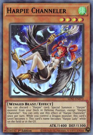 Harpie Channeler (Green) (LDS2-EN073) - Legendary Duelists: Season 2 1st Edition Legendary Duelists: Season 2 Yugioh Single  Squirtle Squad Card Shop.