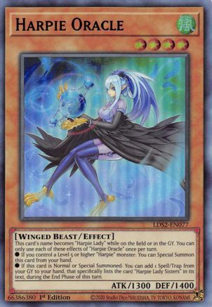 Harpie Oracle (Blue) (LDS2-EN077) - Legendary Duelists: Season 2 1st Edition Legendary Duelists: Season 2 Yugioh Single  Squirtle Squad Card Shop.