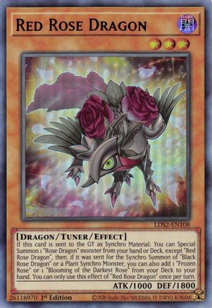 Red Rose Dragon (Purple) (LDS2-EN108) - Legendary Duelists: Season 2 1st Edition Legendary Duelists: Season 2 Yugioh Single  Squirtle Squad Card Shop.