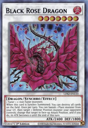 Black Rose Dragon (Blue) (LDS2-EN110) - Legendary Duelists: Season 2 1st Edition Legendary Duelists: Season 2 Yugioh Single  Squirtle Squad Card Shop.