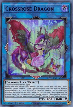 Crossrose Dragon (Blue) (LDS2-EN114) - Legendary Duelists: Season 2 1st Edition Legendary Duelists: Season 2 Yugioh Single  Squirtle Squad Card Shop.