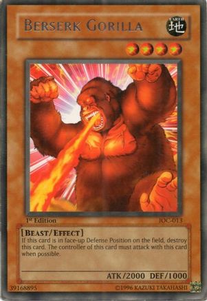 Berserk Gorilla (IOC-013) - Invasion of Chaos Unlimited Invasion of Chaos Yugioh Single  Squirtle Squad Card Shop.