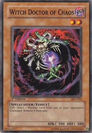 Witch Doctor of Chaos (IOC-016) - Invasion of Chaos 1st Edition Invasion of Chaos Yugioh Single  Squirtle Squad Card Shop.