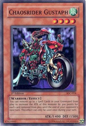 Chaosrider Gustaph (IOC-018) - Invasion of Chaos 1st Edition Invasion of Chaos Yugioh Single  Squirtle Squad Card Shop.
