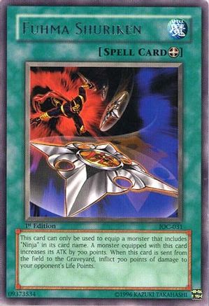 Fuhma Shuriken (IOC-031) - Invasion of Chaos Unlimited Invasion of Chaos Yugioh Single  Squirtle Squad Card Shop.