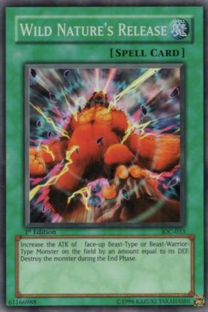 Wild Nature's Release (IOC-033) - Invasion of Chaos 1st Edition Invasion of Chaos Yugioh Single  Squirtle Squad Card Shop.