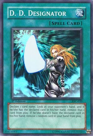 D.D. Designator (IOC-039) - Invasion of Chaos 1st Edition Invasion of Chaos Yugioh Single  Squirtle Squad Card Shop.