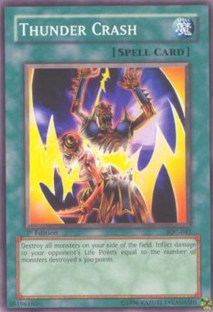 Thunder Crash (IOC-043) - Invasion of Chaos 1st Edition Invasion of Chaos Yugioh Single  Squirtle Squad Card Shop.