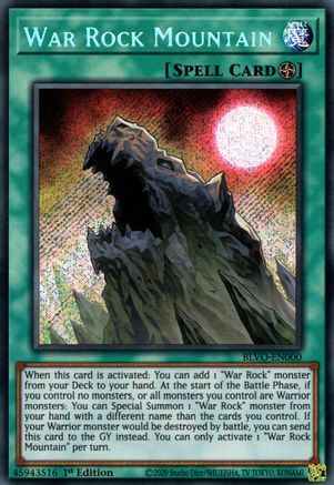 War Rock Mountain (BLVO-EN000) - Blazing Vortex 1st Edition Blazing Vortex Yugioh Single  Squirtle Squad Card Shop.