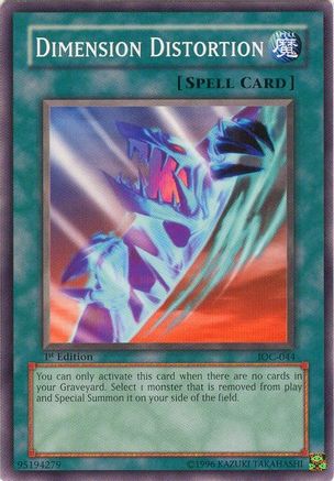 Dimension Distortion (IOC-044) - Invasion of Chaos 1st Edition Invasion of Chaos Yugioh Single  Squirtle Squad Card Shop.